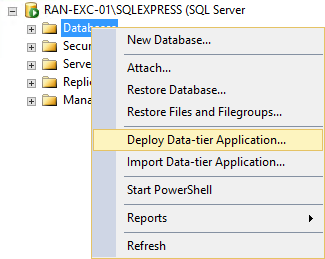 Deploy Data-tier Application...