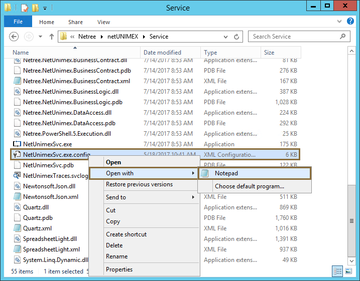 Konfigurationsdatei bearbeiten